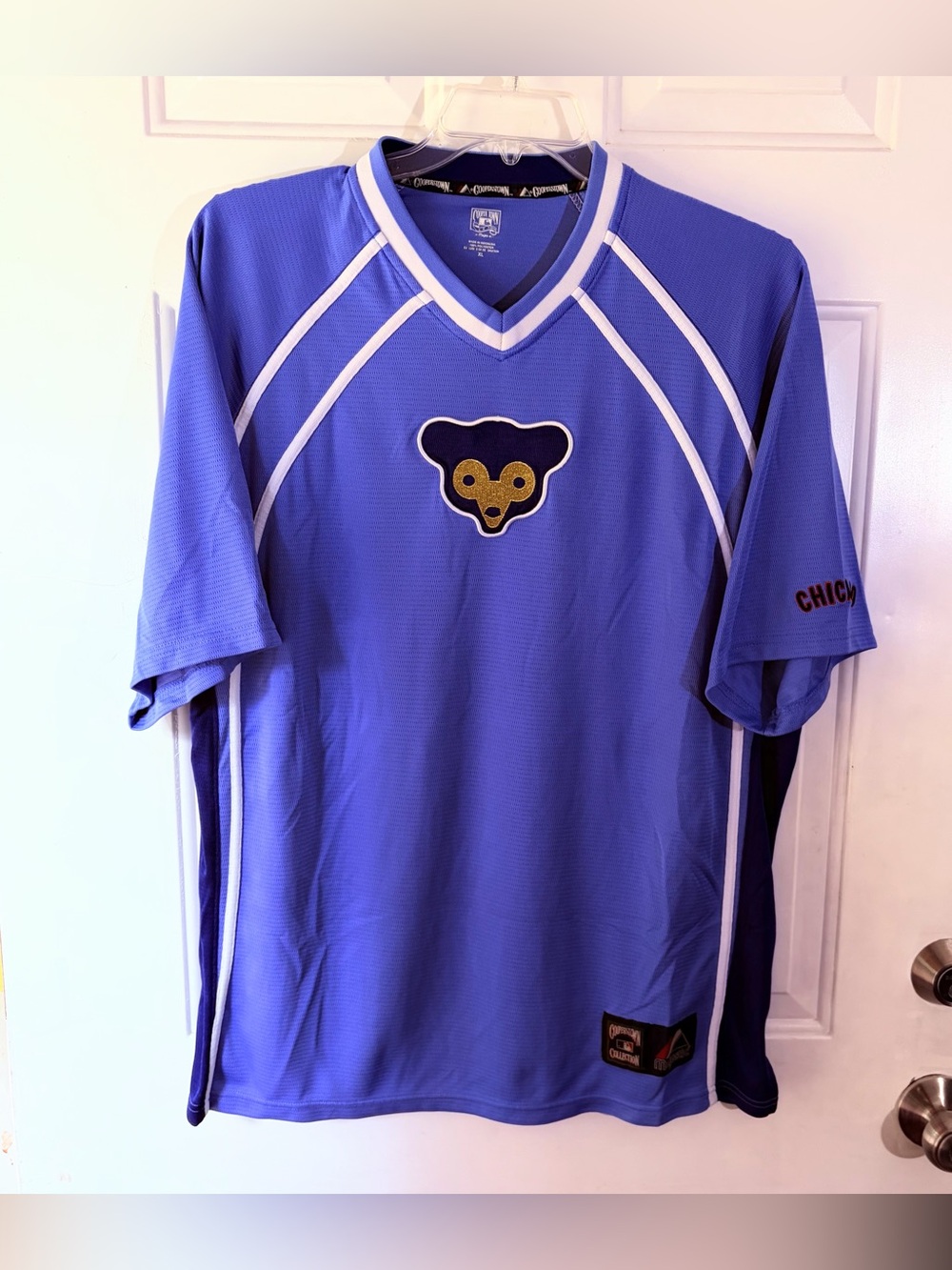 Vintage Majestic Chicago Cubs Cooperstown Mesh Jersey Shirt Men's XL Blue 1914